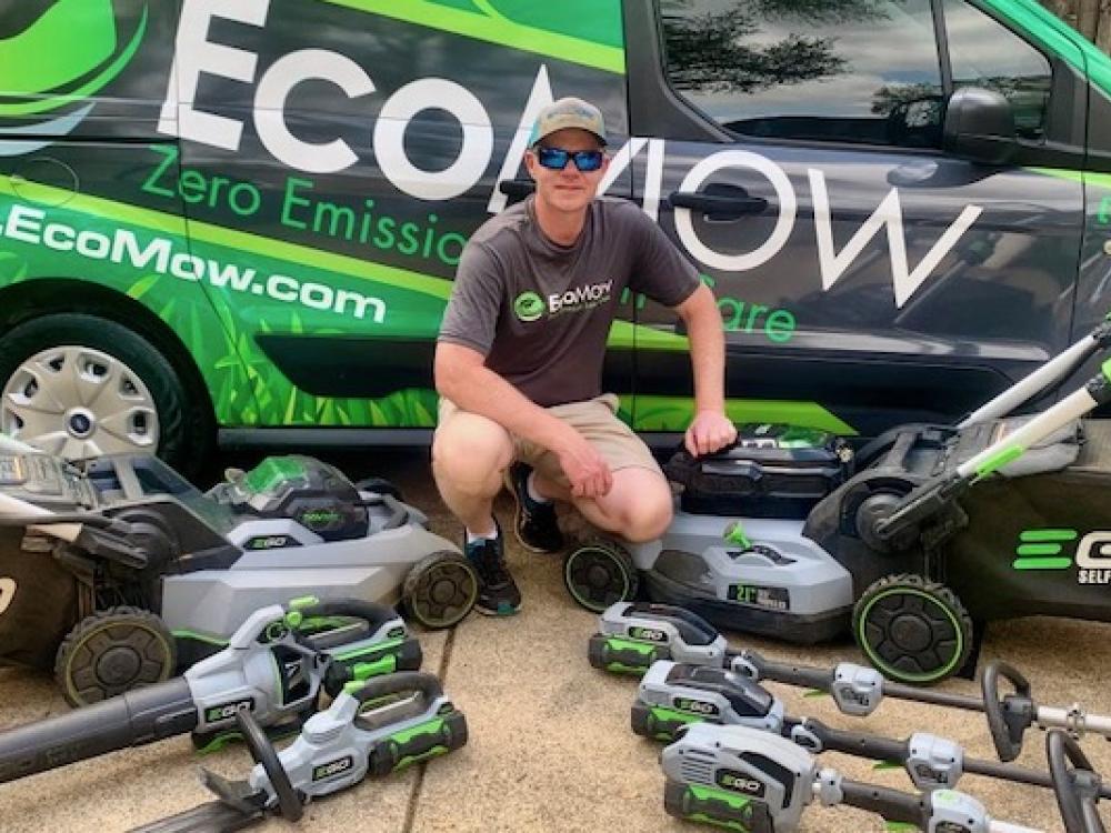 Dallas man leaps into electric lawn service business GreenSource DFW